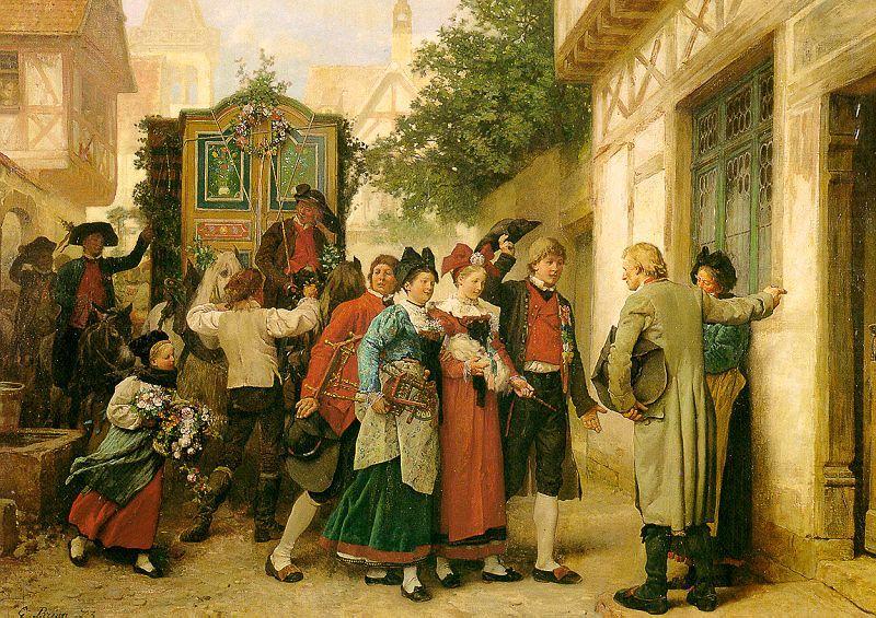Wedding Procession, Gustave Brion